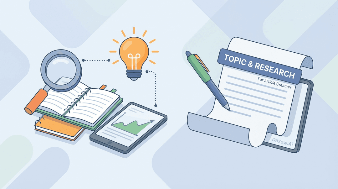 Provide Topic and Research for Article